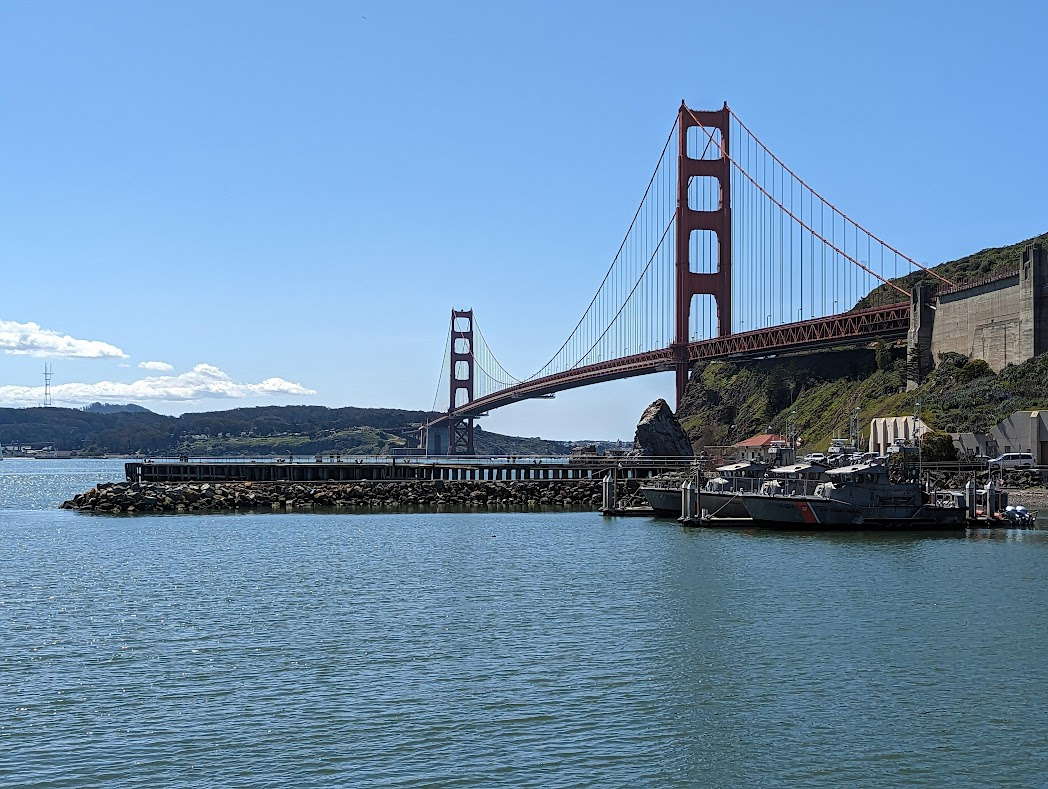 The Golden Gate Bridge from Fort Baker